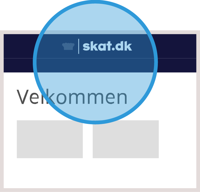 velkommen til skat.dk grafik