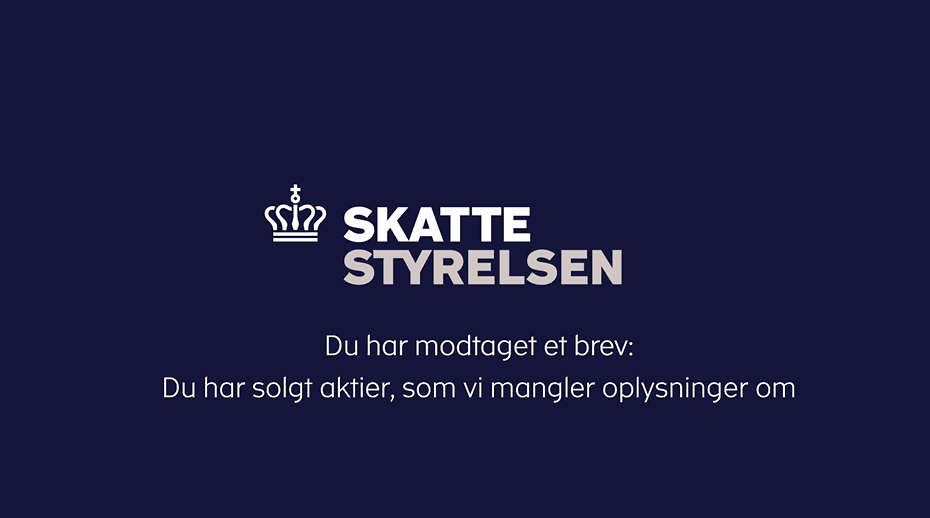 Solgt aktier skærmbillede