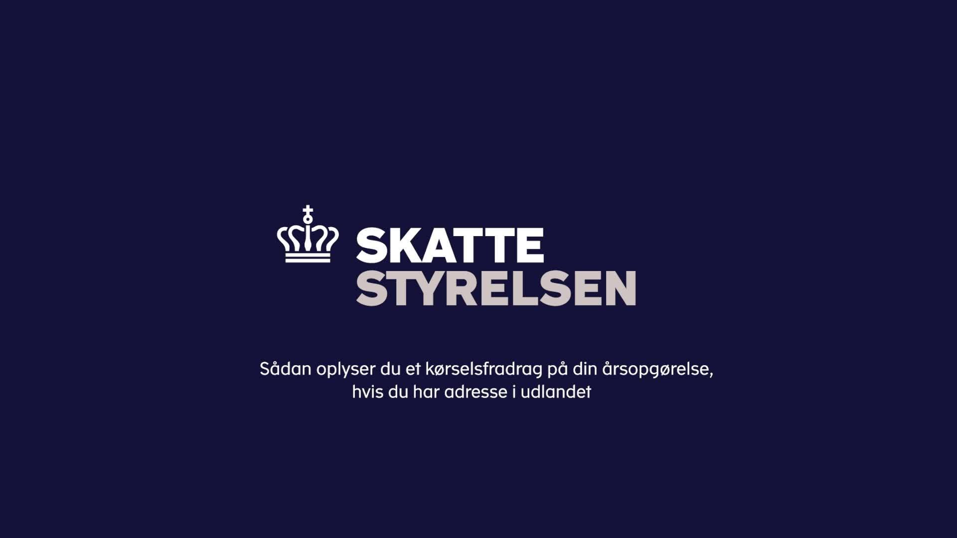 Skærmbillede kørselsfradrag udland