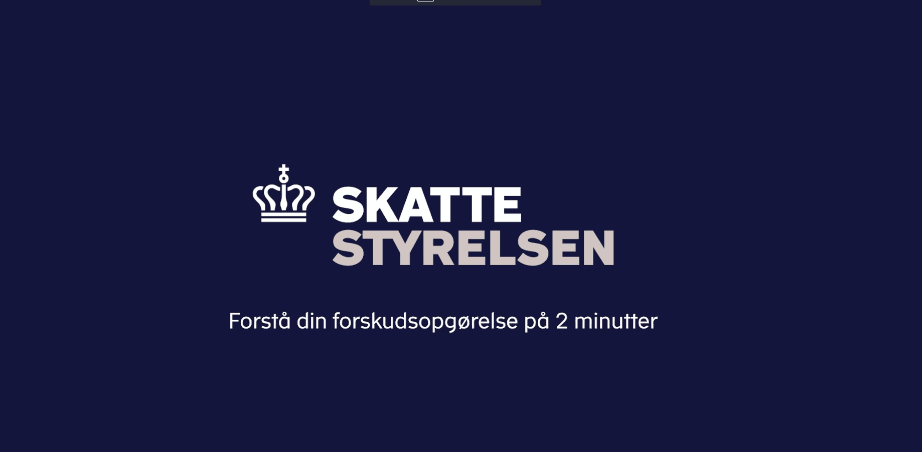 Skærmbillede forskud