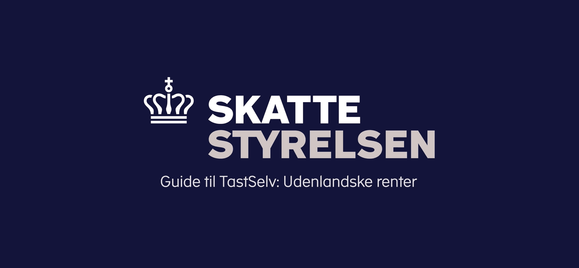 Guide til TastSelv: Udenlandske renter