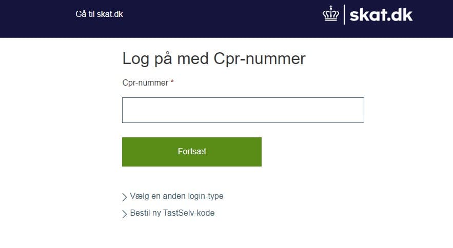 Falsk hjemmeside med log på